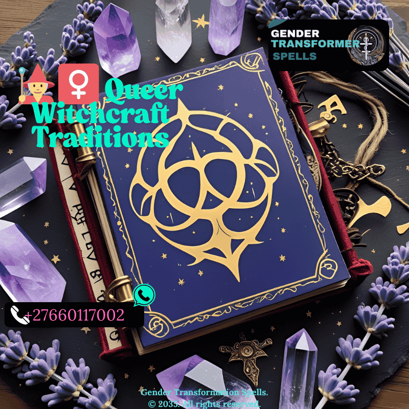 Grimoire open to a sigil of pride surrounded by crystals and lavender (1)