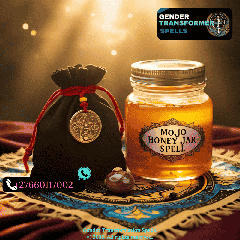 Mojo bag and honey jar spell on sacred cloth (2)