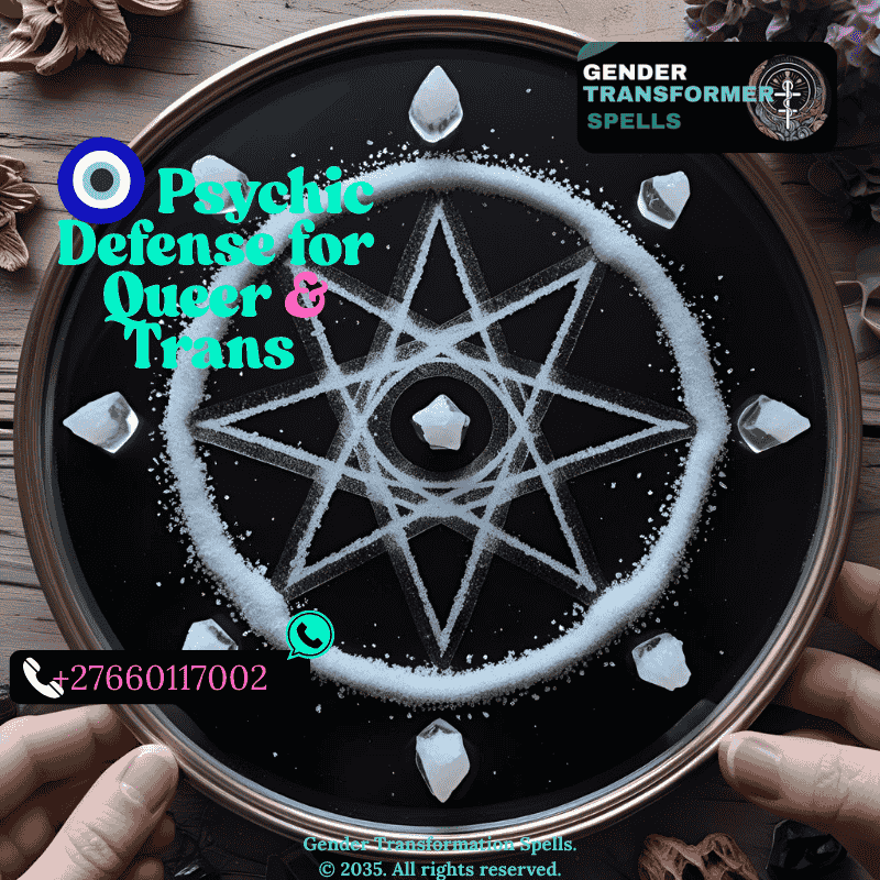Sigil drawn in salt on black mirror for psychic protection (1)