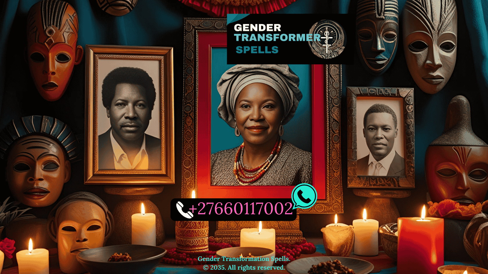 African diaspora altar with ancestral photos, candles, and spiritual symbols representing identity (2)
