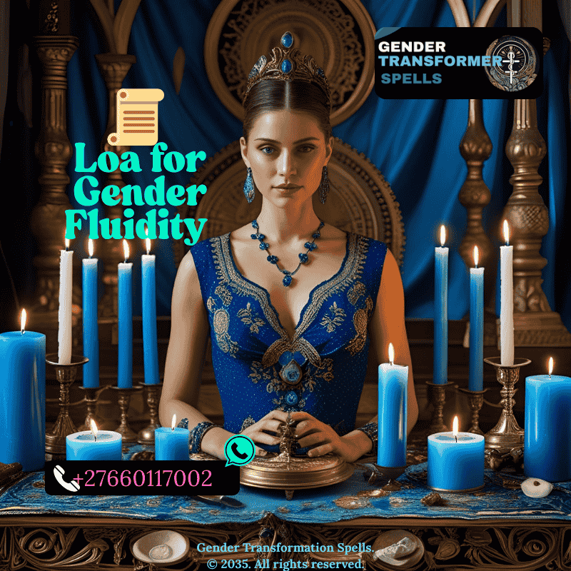 Erzulie Dantor altar with blue candles and veve