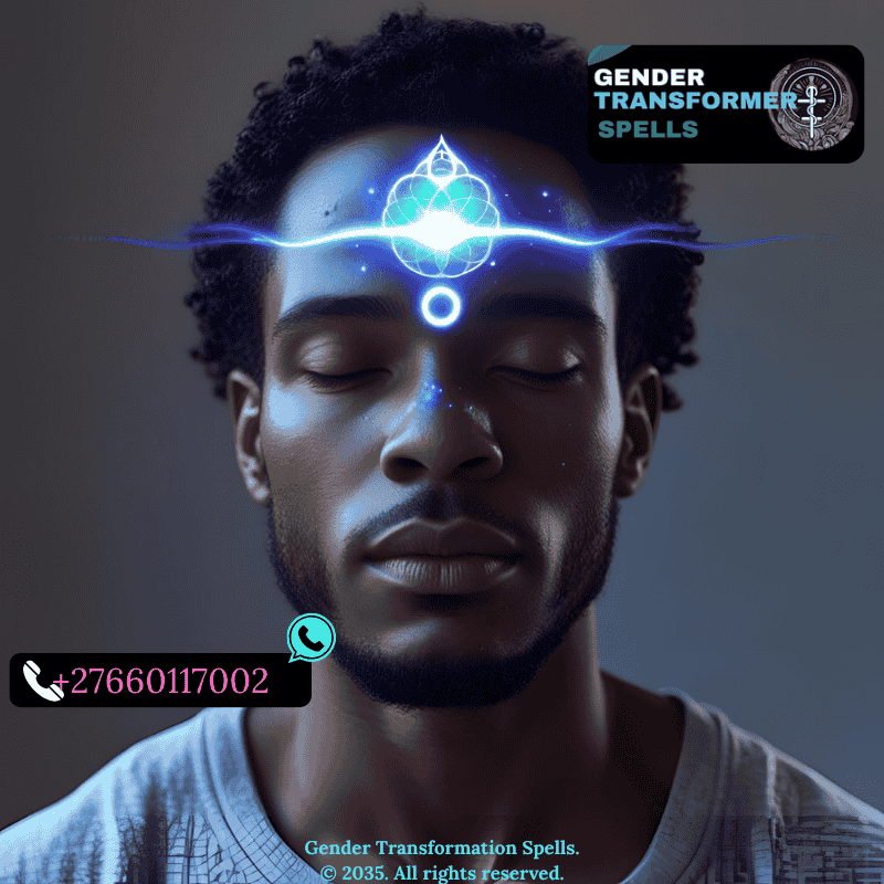 Person meditating with a glowing indigo light on forehead, symbolizing third eye activation and inner clarity. (2)