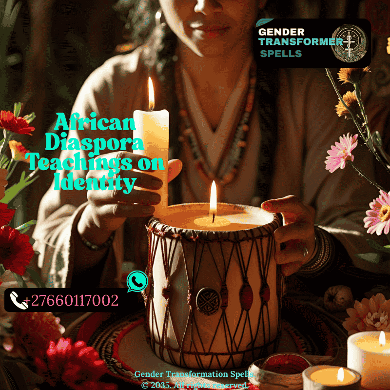 Practitioner holding a candle and drum in a naming ritual