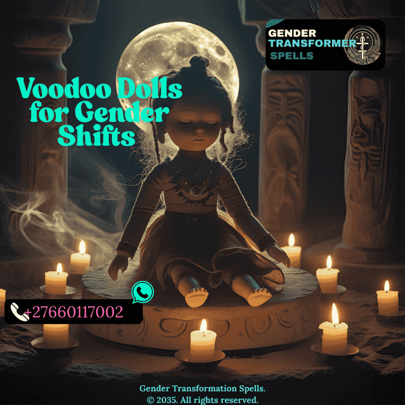 Ritual moment of doll activation under moonlight