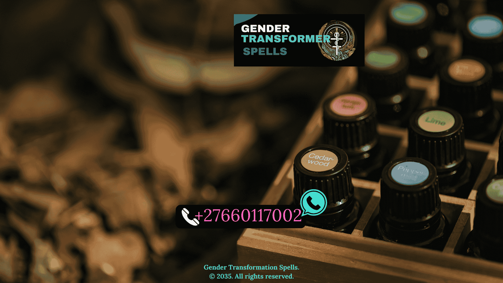 essential oils for hormonal support with amber bottles and herbs on a moonlit altar (1)