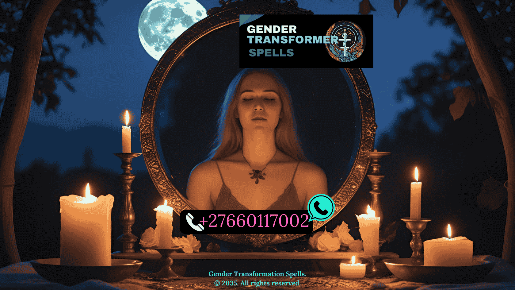 nighttime mirror ritual for inner gender with candlelight and self-reflection under moonlight (4)