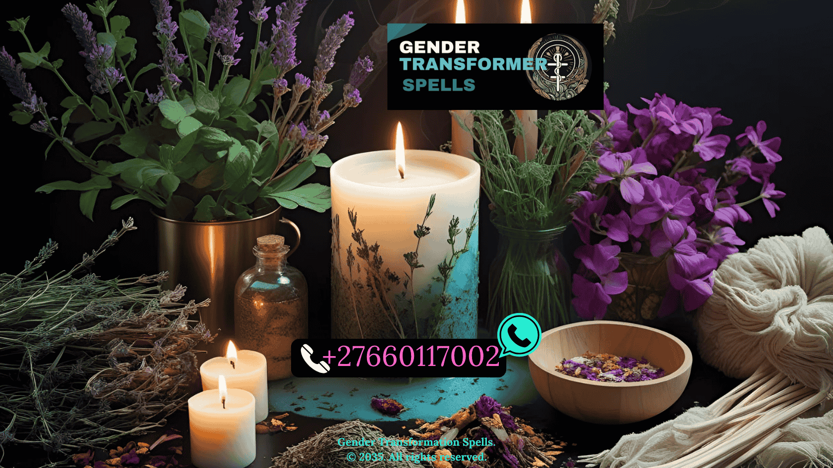 ritual bath setup with herbs, candles, and veve for Voodoo bath cleansing for dysphoria