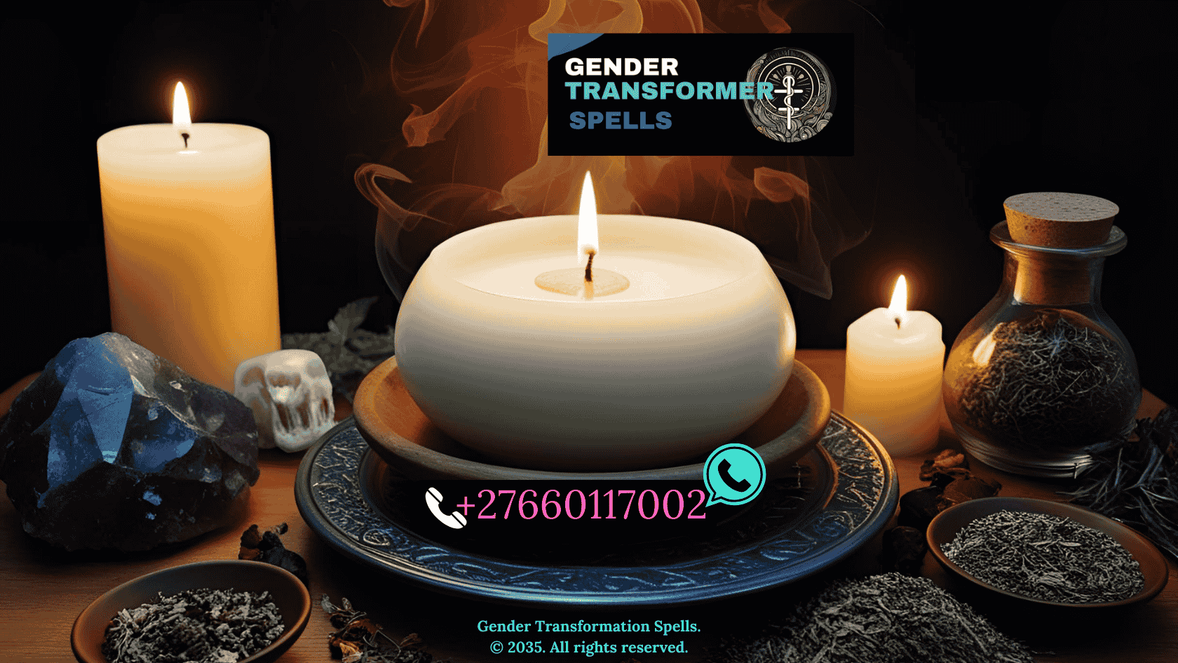 transition acceleration spells with glowing aura, moon candles, and ritual herbs